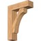Ekena Millwork Legacy Block Smooth Bracket w/ Offset Brace, Western Red Cedar, 7 1/2"W x 26"D x 34"H BKT0806X26X34LEC05SWR - alternate 1